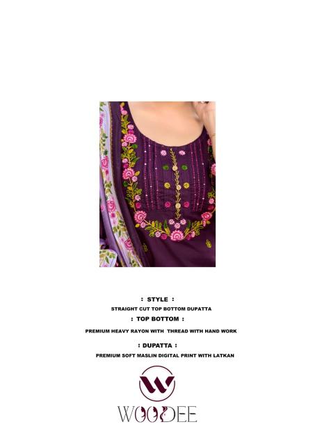 Woodee bawree 3pcs wholesale raw material for kurtis in delhi